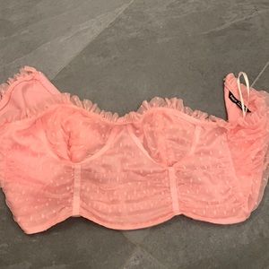 Shein light pink top (light Barbie pink color is off in photo)